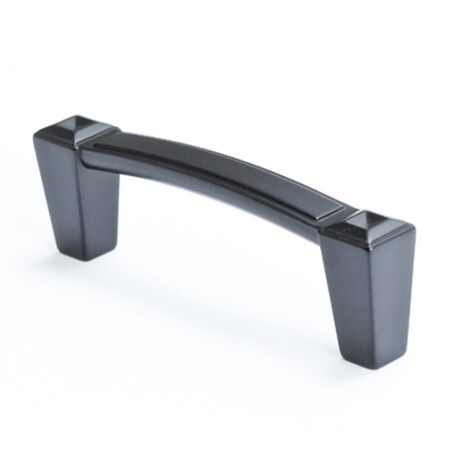 Hd Berenson 3 in. Center Pull Connections- Matte Black BE4002 1055